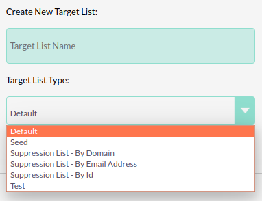 Target list 80E mail campaign