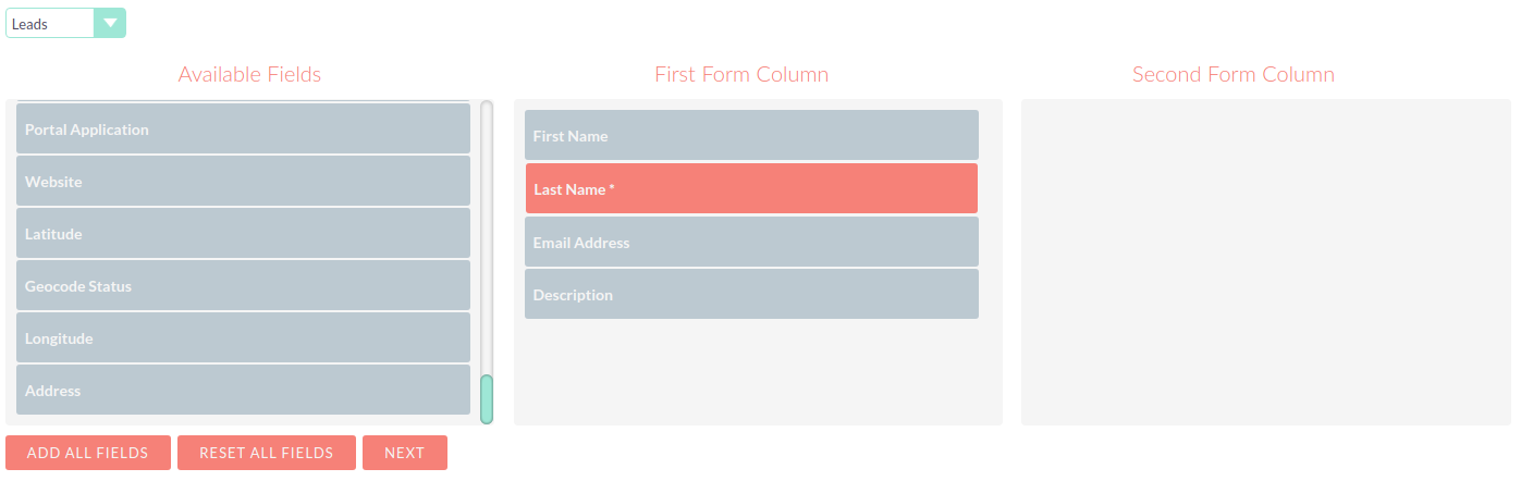 Create Person Form - select fields CampaignsCreatePerson2