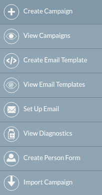 Creating a Campaign CampaignsSidebarCreate